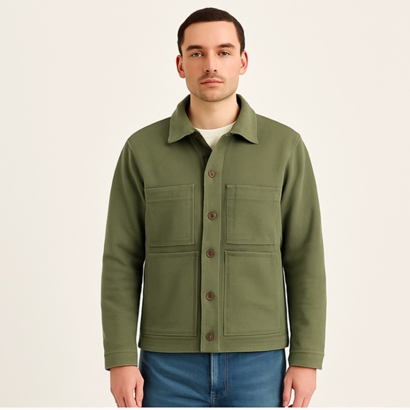 Alex Mill Other - Alex Mill Fleece Utility Jacket in Thyme | Men’s Medium